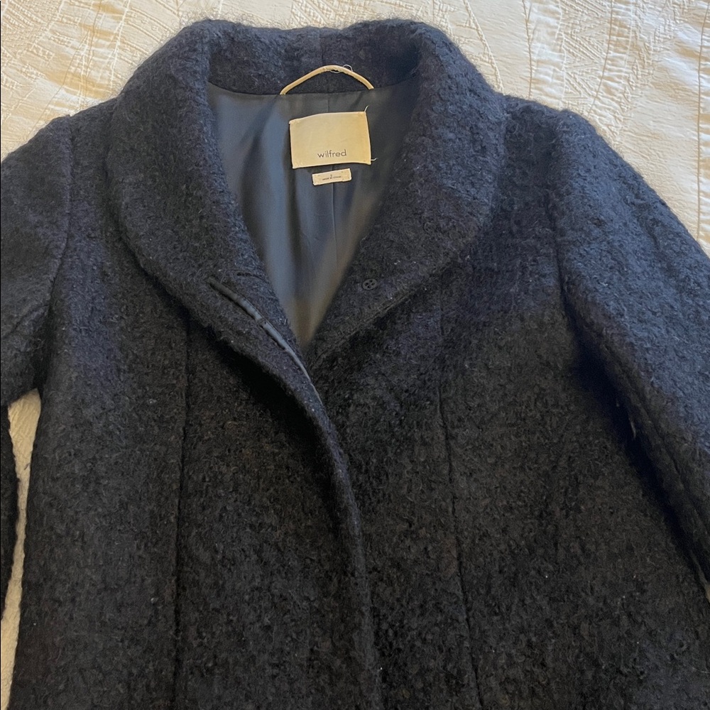 Wilfred Black Teddy Cocoon Jacket